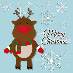 Merry christmas colorful card 