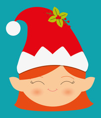 Merry christmas colorful card 