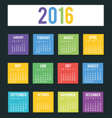 New year calendar schedule 