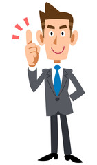 要点を解説するビジネスマン