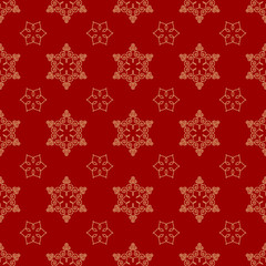 Seamless pattern with snowflakes