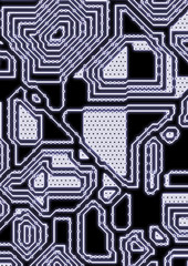 Artificial cyber circuit illustration