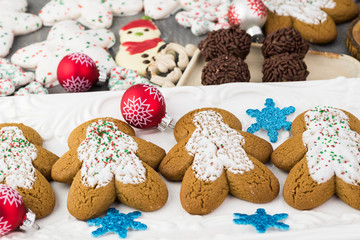 Assorted Christmas cookies.