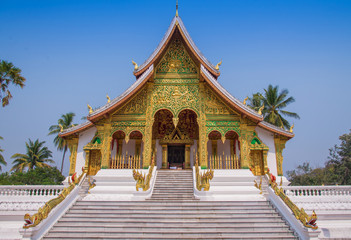 Waterfall in rain forest at national park