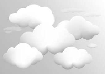 Infographic banners Templates for Business.Vector clouds