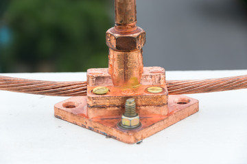 Lightning rod in insulators