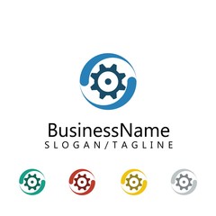 industrial logo logo icon Vector