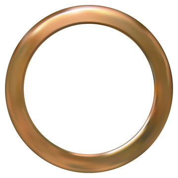 Frame gold ring