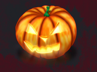 Scary Halloween Pumpkin