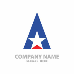 Obraz premium initial A Insurance Star