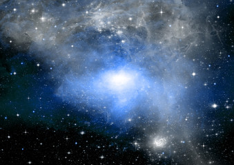 galaxy in a free space