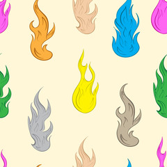 Seamless color fire