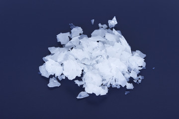 Magnesium chloride flakes -sea salt - close up
