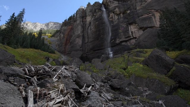 Bridal Veil Falls Telluride Colorado box canyon HD Raw tripod Steady  