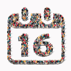  people    calendar date icon holiday