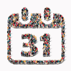  people    calendar date icon holiday