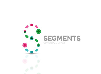 Vector outline minimal abstract geometric logo