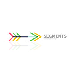Arrow icon vector logo. Company branding element