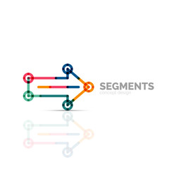 Arrow icon vector logo. Company branding element