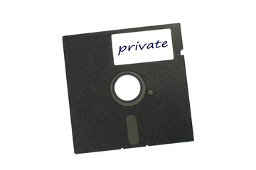 Naklejka premium Minifloppy – private