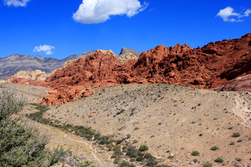 Fototapeta premium Colorful rocks at the Red Rock Canyon National Conservation Area in Nevada, USA
