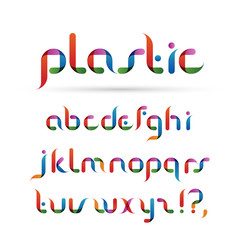 Transparent font, alphabet, eps10 vector