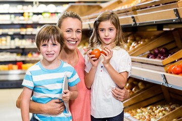 Young family doing some shopping