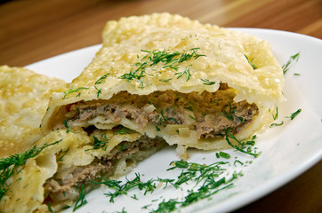 Cheburek  with meat