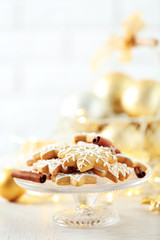 Beautiful cookies with Christmas decor