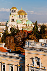 Sofia, St. Aleksander Newski catedral - obrazy, fototapety, plakaty