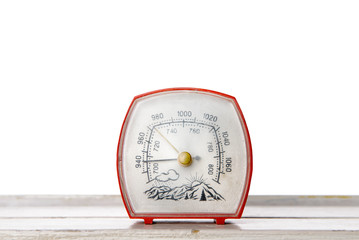Barometer on the table