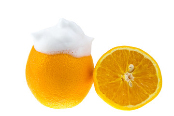 foam with vitamin C, Orange fruit skin care