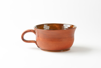 Pottery soup mug