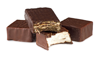Isolated image of delicious chocolate candy close-up