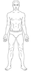 Man body outline