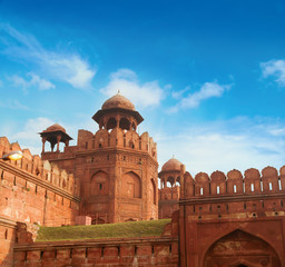 The Red Fort on sunny day