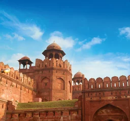 Foto op Canvas The Red Fort on sunny day © WONG SZE FEI