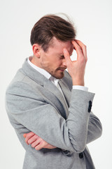 Portrait of a pensive businessman