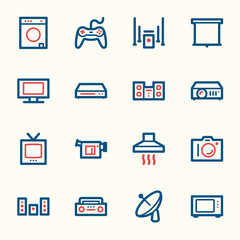 Home Appliance web icons set