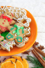 Christmas gingerbread cookies 