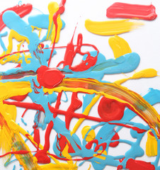 Primary colour paint texture