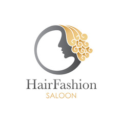 Hair Fashion Icon Logo