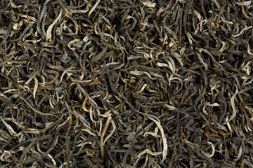 Jasmine white monkey green Chinese tea. Texture.