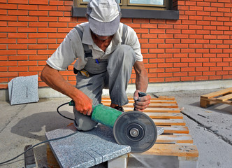 Grinder, cutting marble