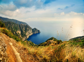 panoramic view of Portofino Regional Nature Park in Italy