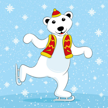 Polar bear skates.