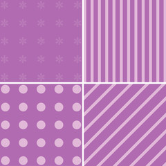 Set of 4 Vector patterns.