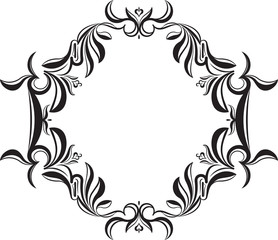 Unusual lace frame, decorative element with empty place for your