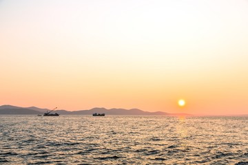 Beautiful landscape with sea and clouds