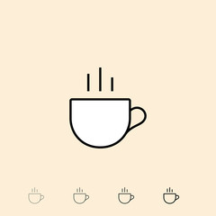 Vector icon of cup
